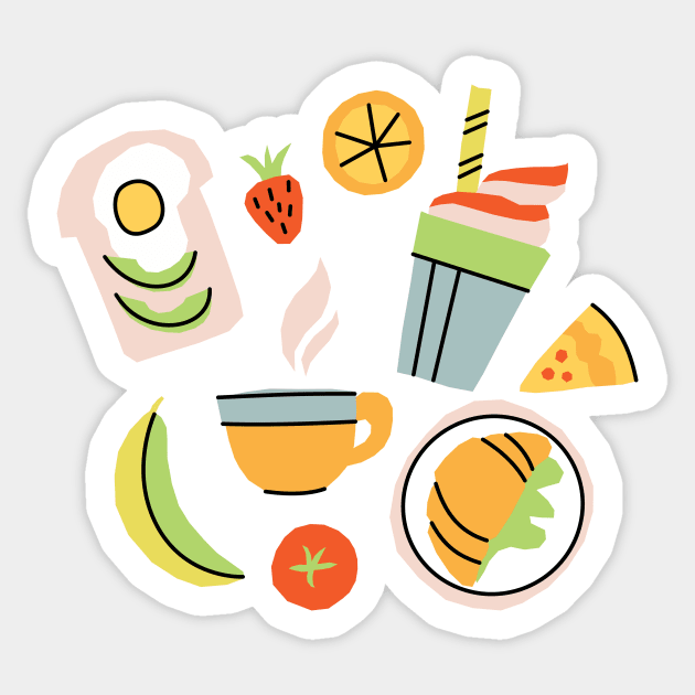 Sunday Brunch Sticker by MarynArts